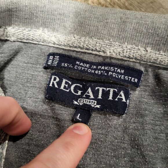 Vintage Regatta Long Sleeve Polo Shirt Men's Size Large - Picture 5 of 7